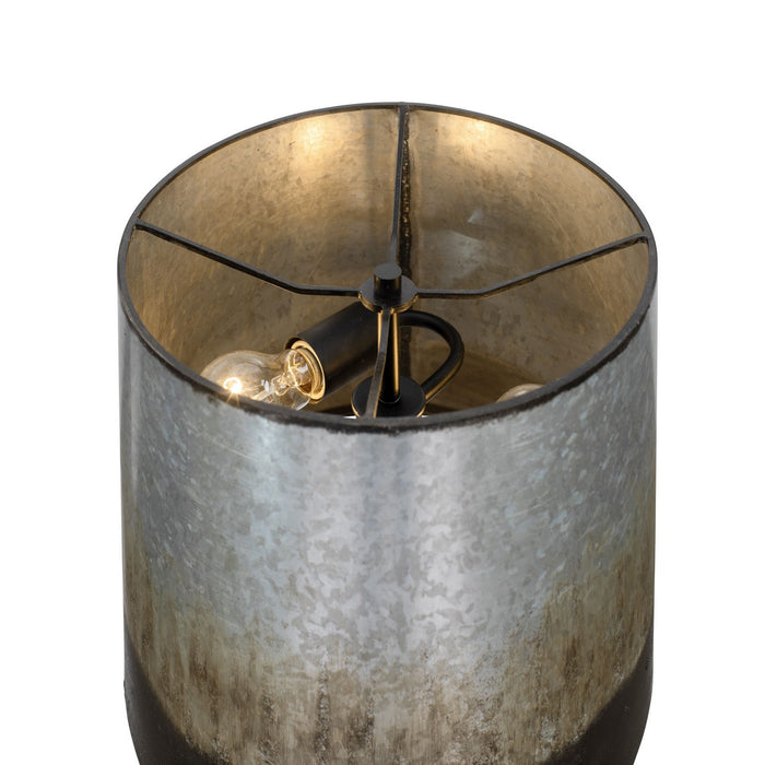 Varaluz 323T02BOG Two Light Buffet Lamp, Ombre Galvanized