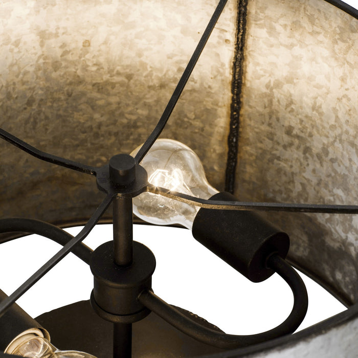 Varaluz 323T02OG Two Light Table Lamp, Ombre Galvanized