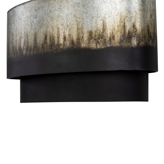 Varaluz 323W02OG Two Light Wall Sconce, Ombre Galvanized