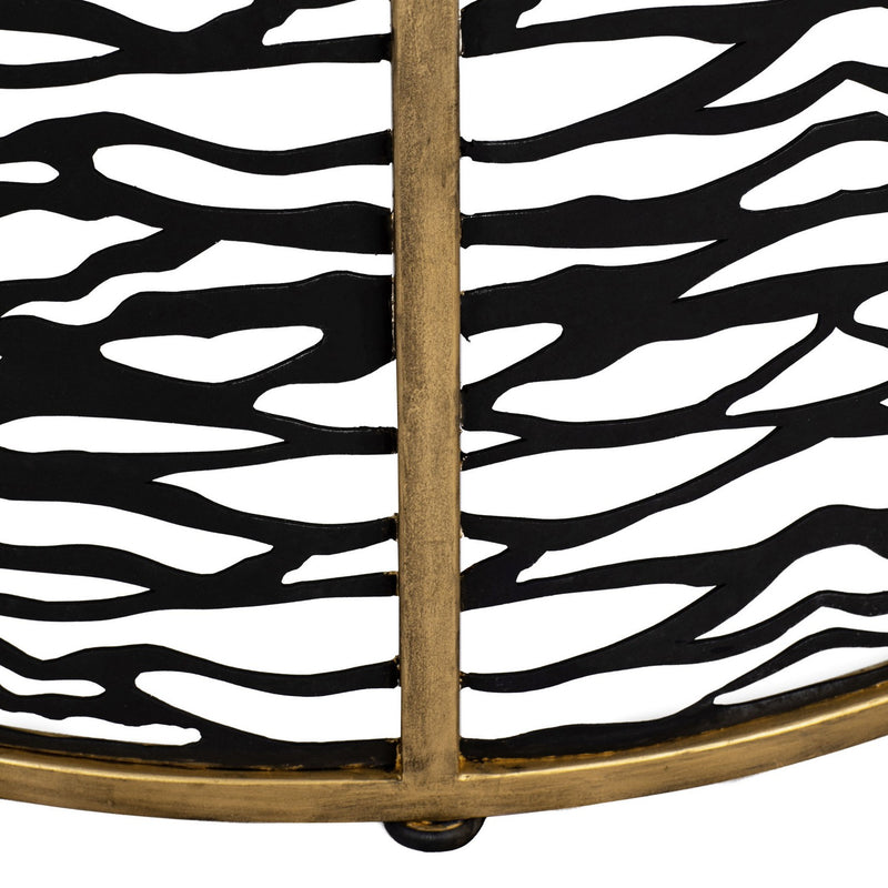 Varaluz 348TC46HGCB Coffee Table, Havana Gold/Carbon