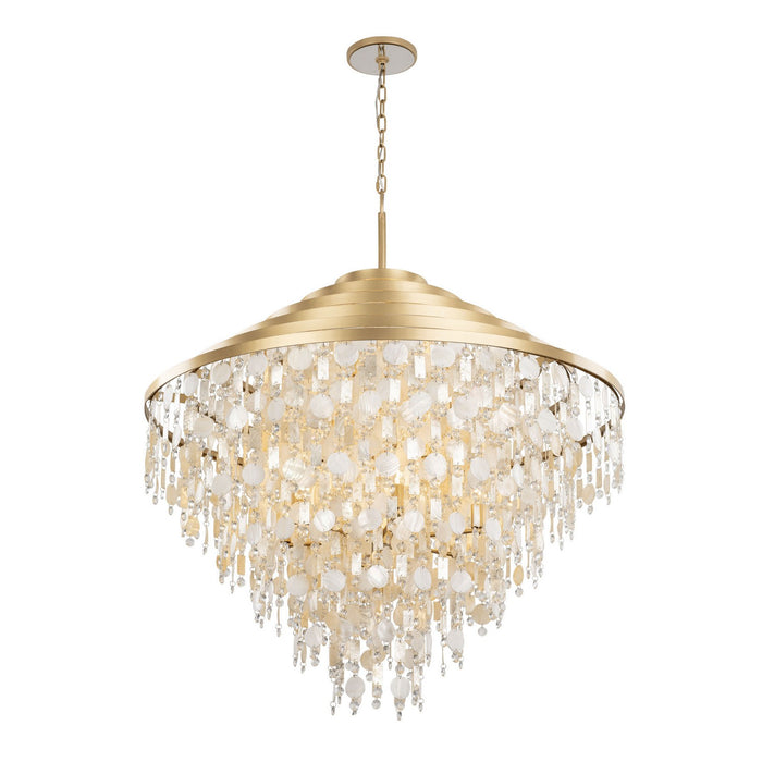 Varaluz 377C16FG 16 Light Chandelier, French Gold