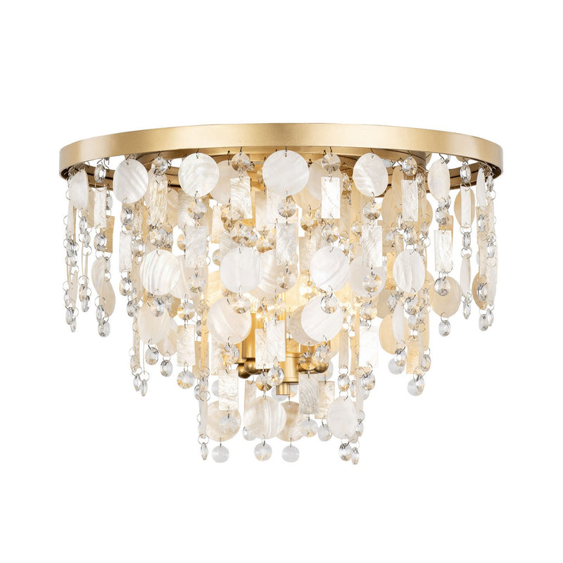 Varaluz 377S04FG Four Light Semi-Flush Mount, French Gold