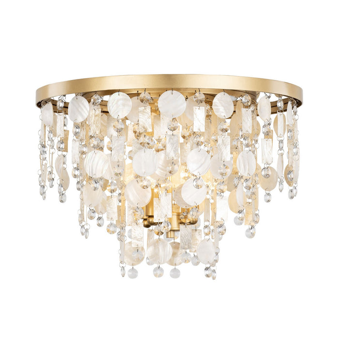 Varaluz 377S04FG Four Light Semi-Flush Mount, French Gold