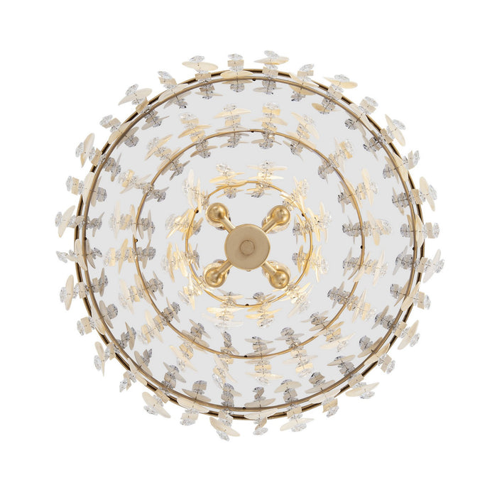 Varaluz 377S04FG Four Light Semi-Flush Mount, French Gold