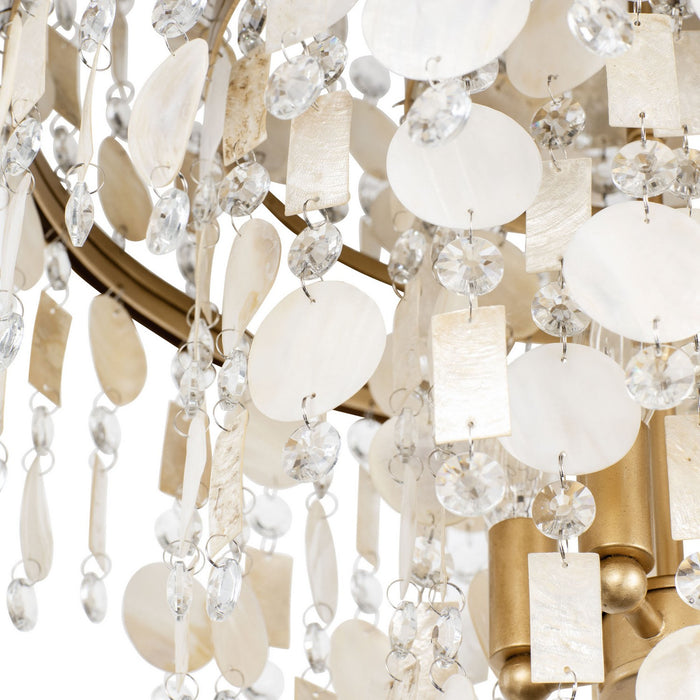 Varaluz 377S04FG Four Light Semi-Flush Mount, French Gold