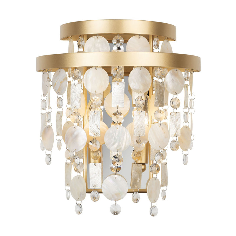 Varaluz 377W02FG Two Light Wall Sconce, French Gold