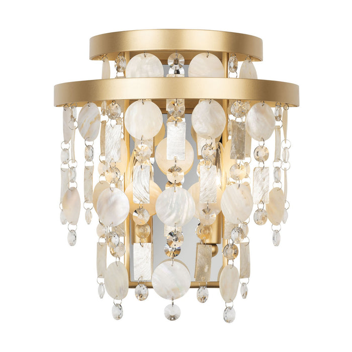 Varaluz 377W02FG Two Light Wall Sconce, French Gold