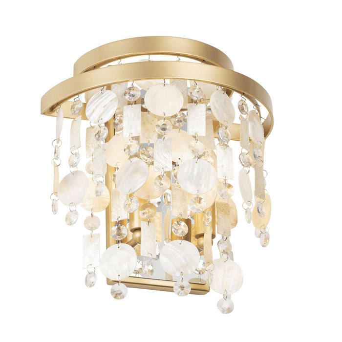 Varaluz 377W02FG Two Light Wall Sconce, French Gold