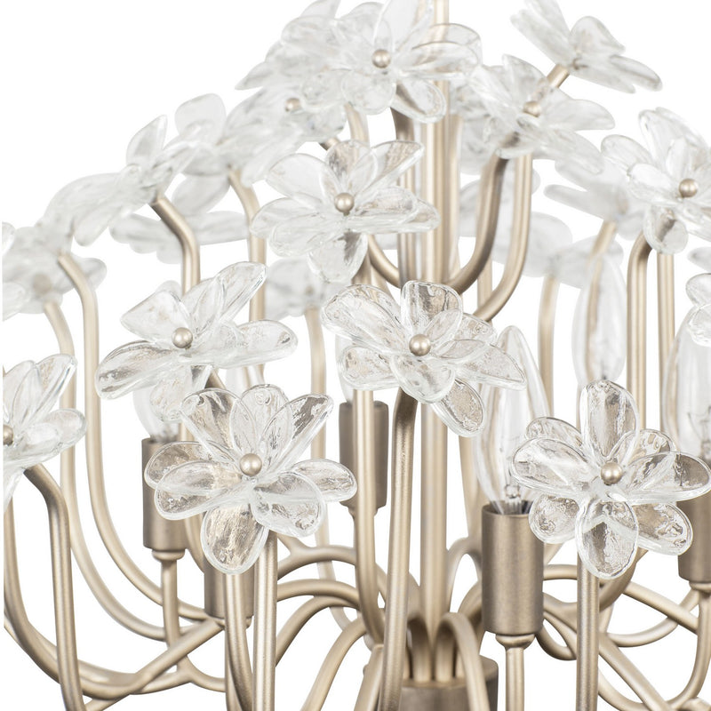 Varaluz 378C06GDAR Six Light Chandelier, Gold Dust/Artifact