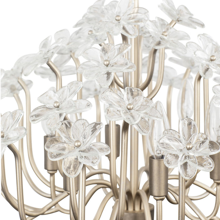 Varaluz 378C06GDAR Six Light Chandelier, Gold Dust/Artifact