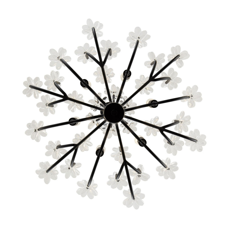 Varaluz 378C06MB Six Light Chandelier, Matte Black