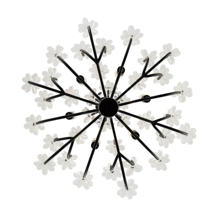 Varaluz 378C06MB Six Light Chandelier, Matte Black