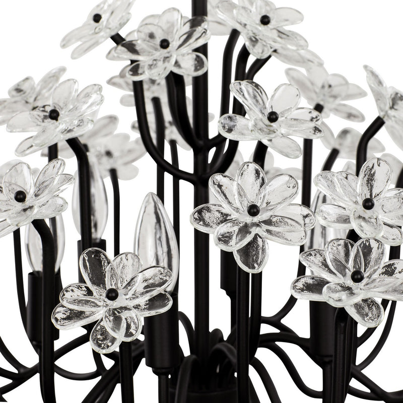 Varaluz 378C06MB Six Light Chandelier, Matte Black