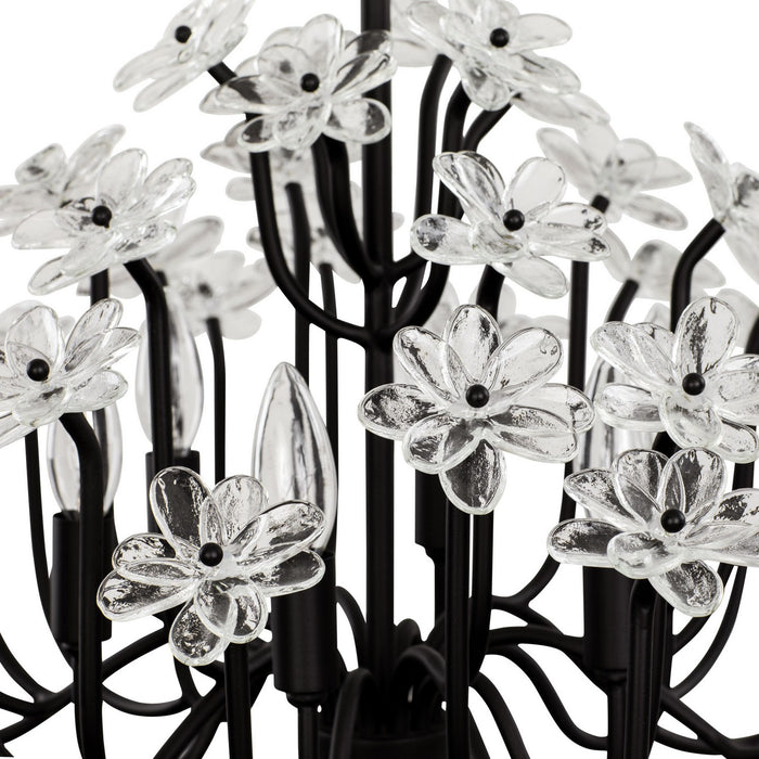 Varaluz 378C06MB Six Light Chandelier, Matte Black