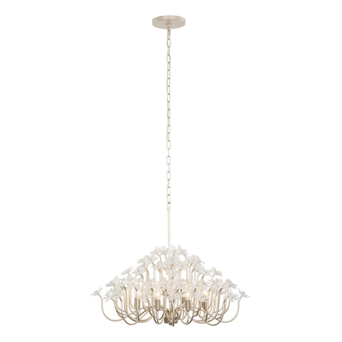 Varaluz 378C08GDAR Eight Light Chandelier, Gold Dust/Artifact