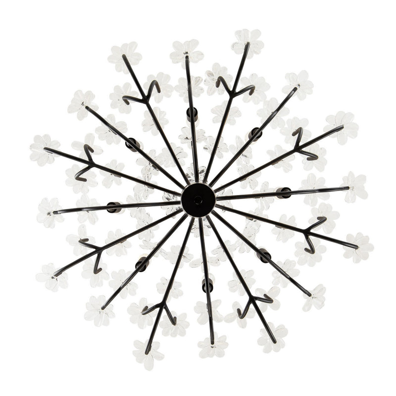 Varaluz 378C08MB Eight Light Chandelier, Matte Black