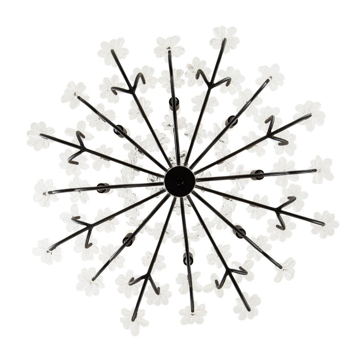 Varaluz 378C08MB Eight Light Chandelier, Matte Black