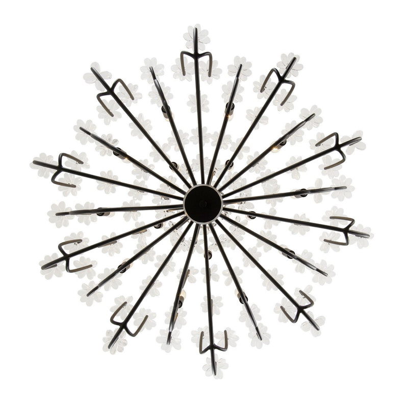 Varaluz 378C15MB 15 Light Chandelier, Matte Black