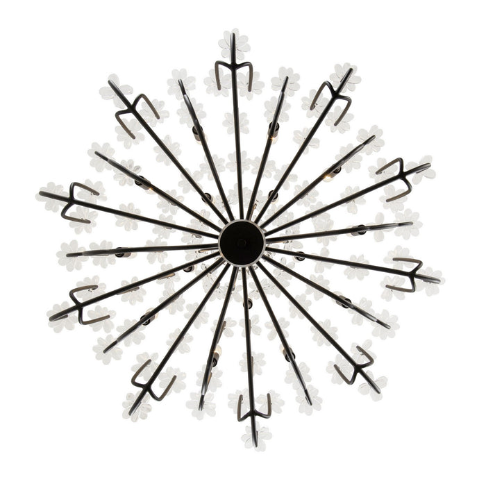 Varaluz 378C15MB 15 Light Chandelier, Matte Black