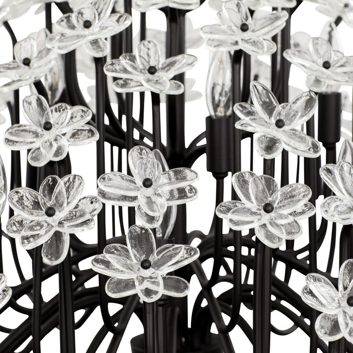 Varaluz 378C15MB 15 Light Chandelier, Matte Black