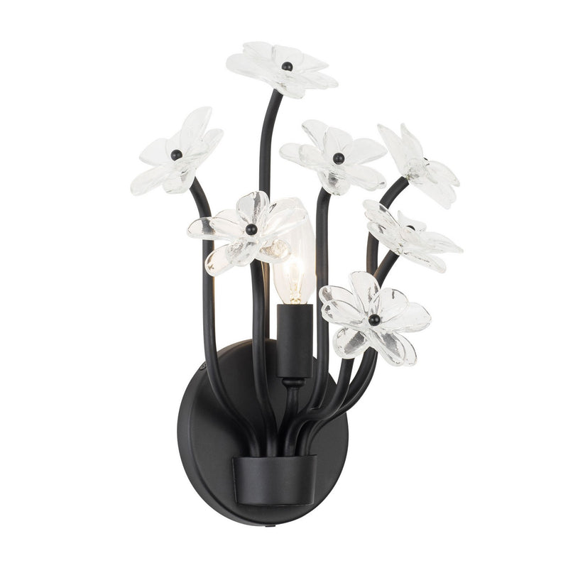 Varaluz 378W01MB One Light Wall Sconce, Matte Black