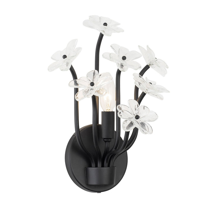 Varaluz 378W01MB One Light Wall Sconce, Matte Black