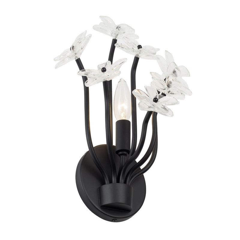 Varaluz 378W01MB One Light Wall Sconce, Matte Black