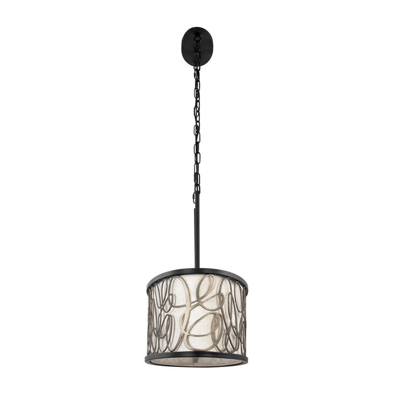 Varaluz 381N06MBAR Six Light Linear Pendant, Matte Black/Artifact