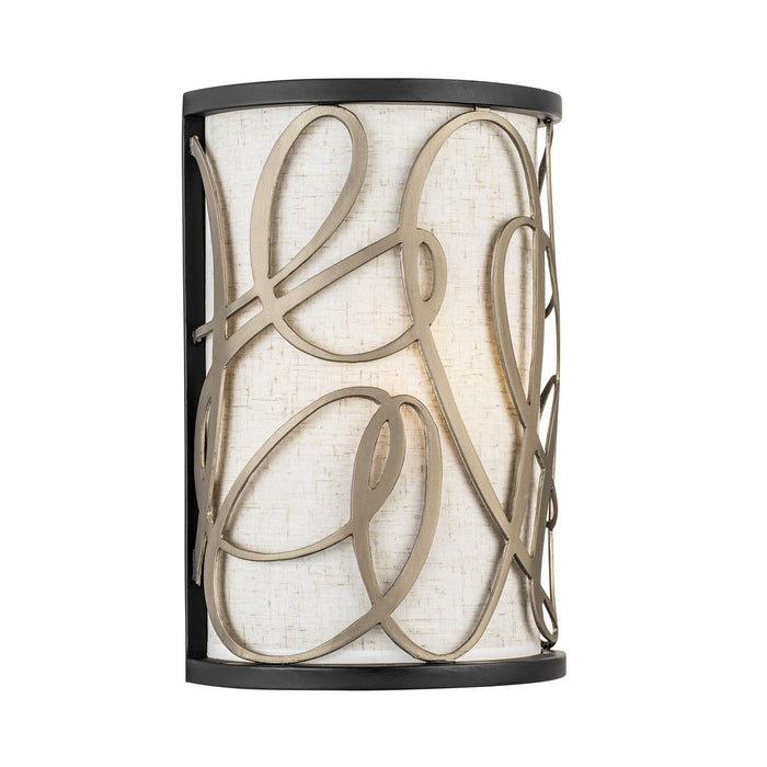 Varaluz 381W01MBAR One Light Wall Sconce, Matte Black/Artifact