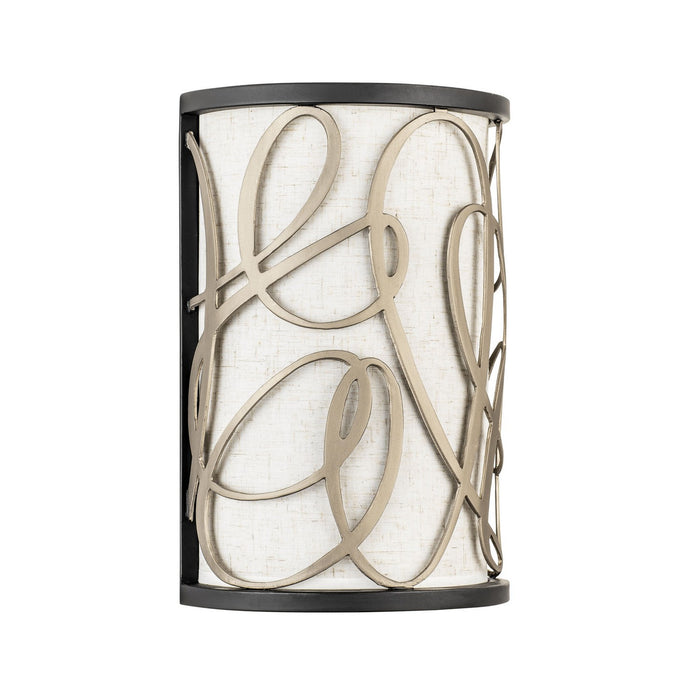 Varaluz 381W01MBAR One Light Wall Sconce, Matte Black/Artifact