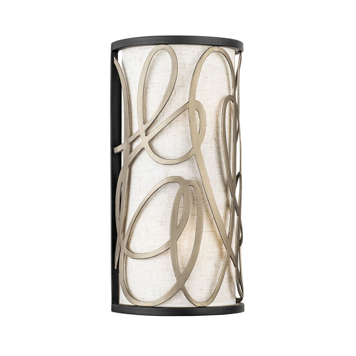 Varaluz 381W02MBAR Two Light Wall Sconce, Matte Black/Artifact