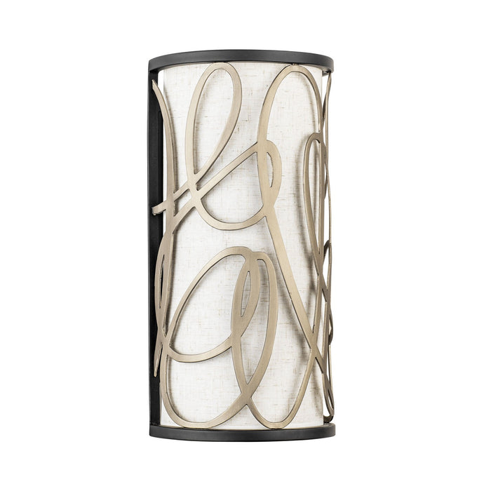 Varaluz 381W02MBAR Two Light Wall Sconce, Matte Black/Artifact