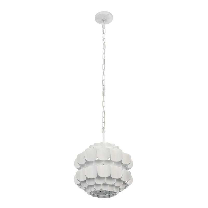 Varaluz 382P01MW One Light Pendant, Matte White