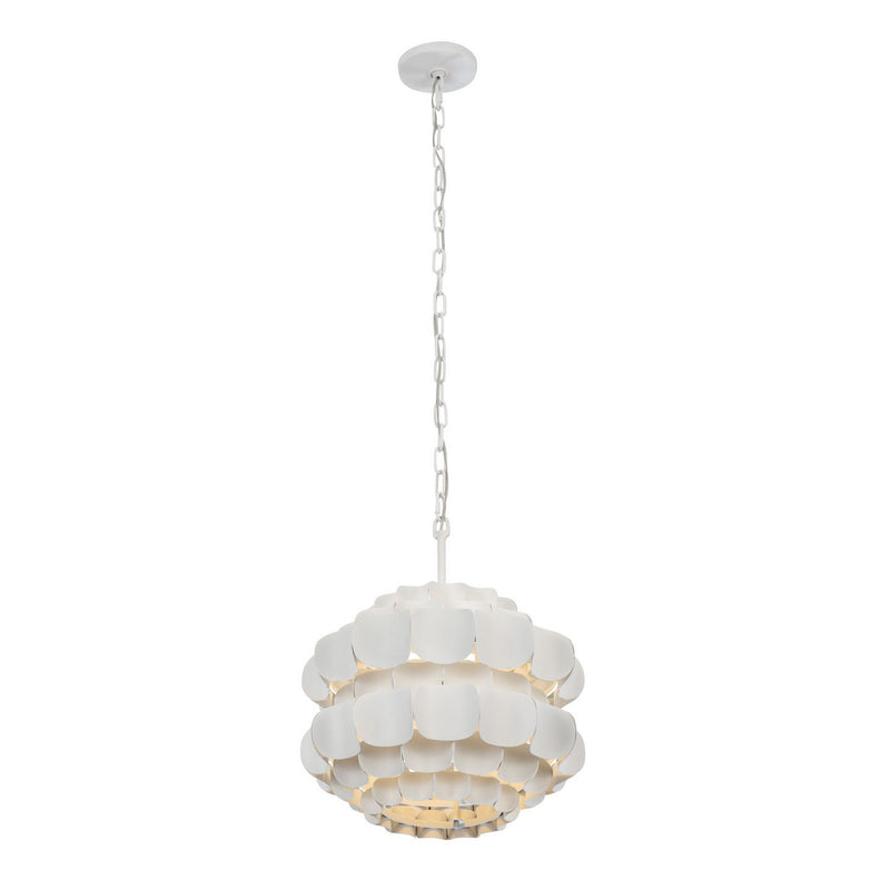 Varaluz 382P01MW One Light Pendant, Matte White