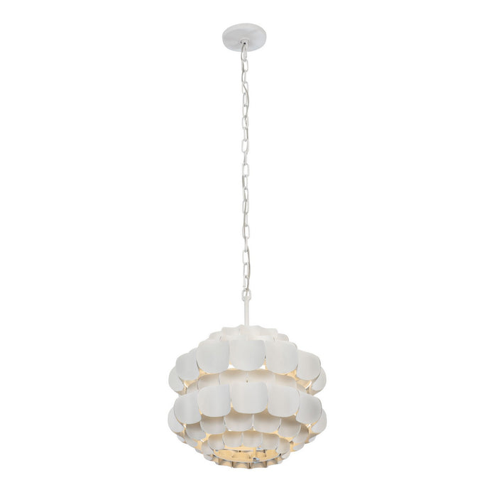 Varaluz 382P01MW One Light Pendant, Matte White