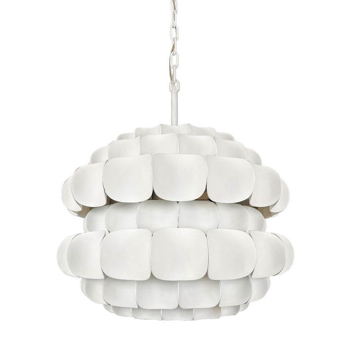 Varaluz 382P03MW Three Light Pendant, Matte White