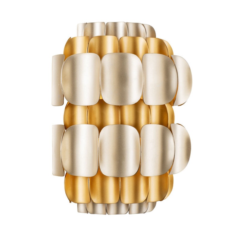 Varaluz 382W01AGGD One Light Wall Sconce, Antique Gold/Gold Dust