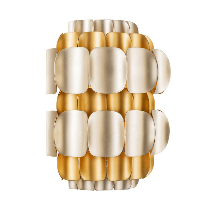 Varaluz 382W01AGGD One Light Wall Sconce, Antique Gold/Gold Dust