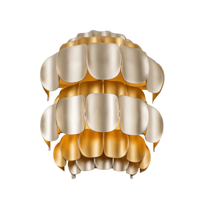 Varaluz 382W01AGGD One Light Wall Sconce, Antique Gold/Gold Dust