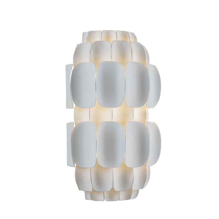 Varaluz 382W02MW Two Light Wall Sconce, Matte White