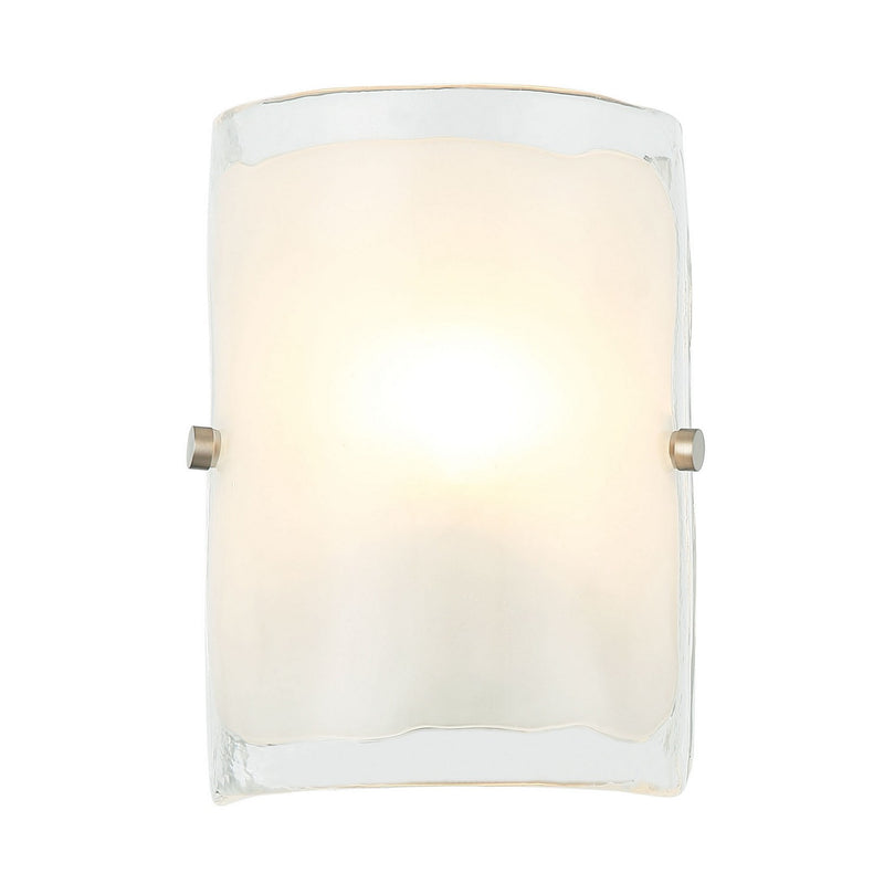 Varaluz 385W01BNS One Light Wall Sconce, Black/Polished Nickel/Satin Brass