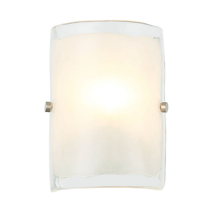 Varaluz 385W01BNS One Light Wall Sconce, Black/Polished Nickel/Satin Brass