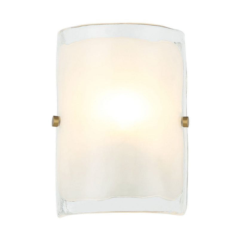 Varaluz 385W01BNS One Light Wall Sconce, Black/Polished Nickel/Satin Brass