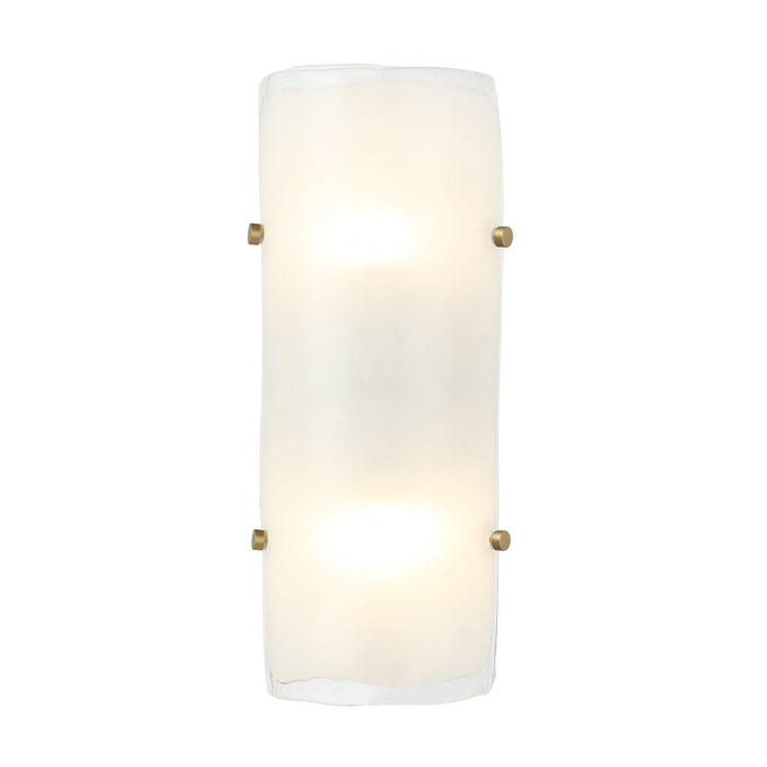 Varaluz 385W02BNS Two Light Wall Sconce, Black/Polished Nickel/Satin Brass