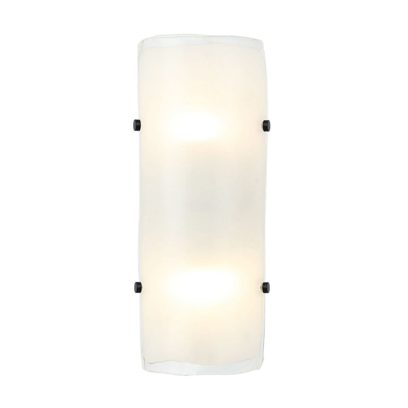 Varaluz 385W02BNS Two Light Wall Sconce, Black/Polished Nickel/Satin Brass