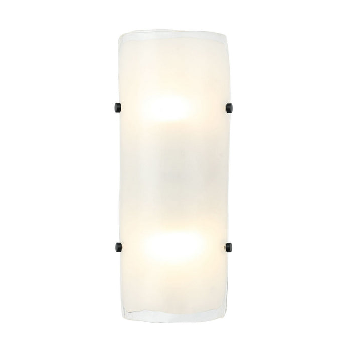 Varaluz 385W02BNS Two Light Wall Sconce, Black/Polished Nickel/Satin Brass