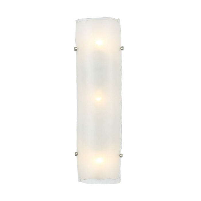 Varaluz 385W03BNS Three Light Wall Sconce, Black/Polished Nickel/Satin Brass