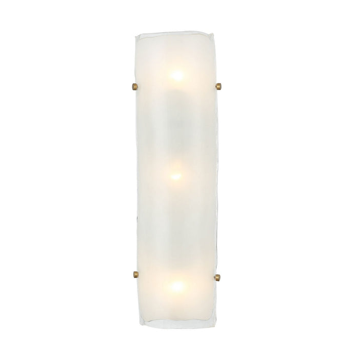 Varaluz 385W03BNS Three Light Wall Sconce, Black/Polished Nickel/Satin Brass