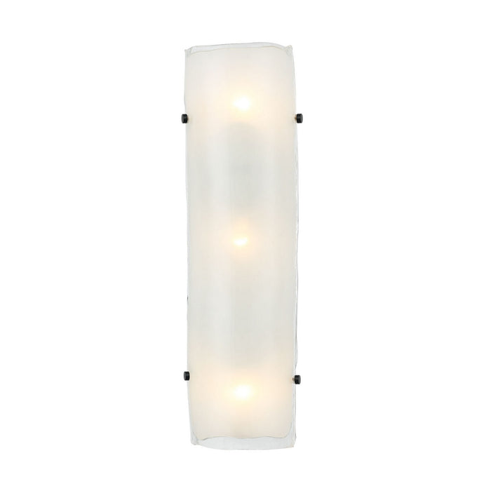 Varaluz 385W03BNS Three Light Wall Sconce, Black/Polished Nickel/Satin Brass