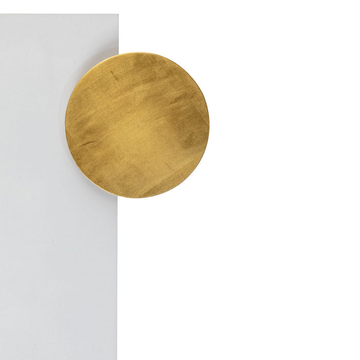 Varaluz 425WA90 Wall Art, Matte Black / Matte White / Silver and Gold Leaf